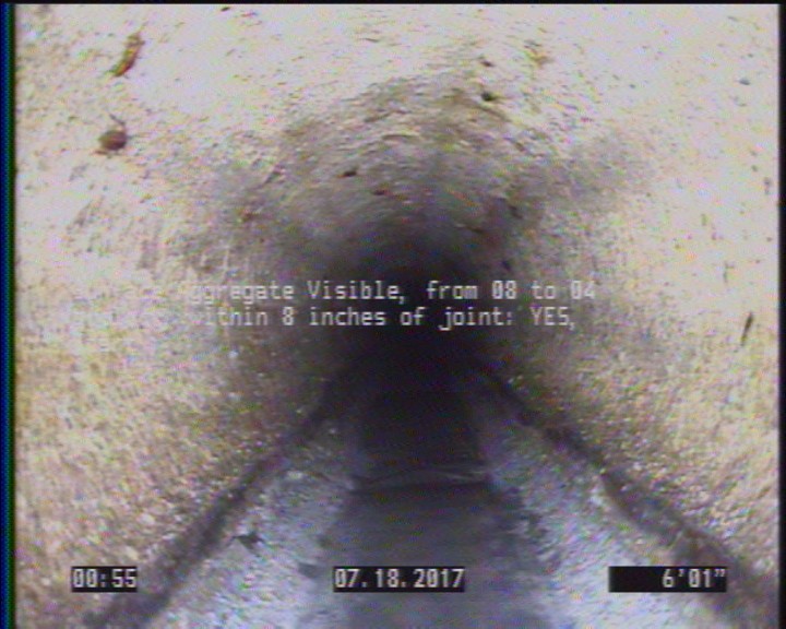 Surface Aggregate Visible, from 08 to 04 o'clock, within 8 inches of joint: YES, Start