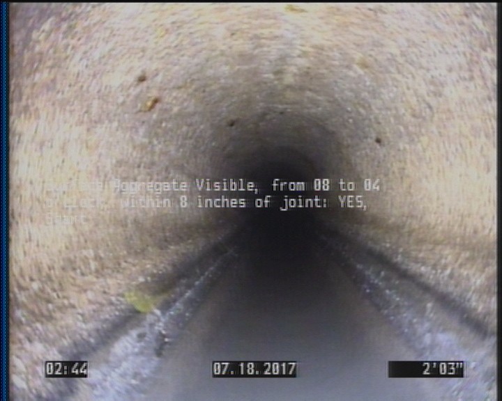 Surface Aggregate Visible, from 08 to 04 o'clock, within 8 inches of joint: YES, Start