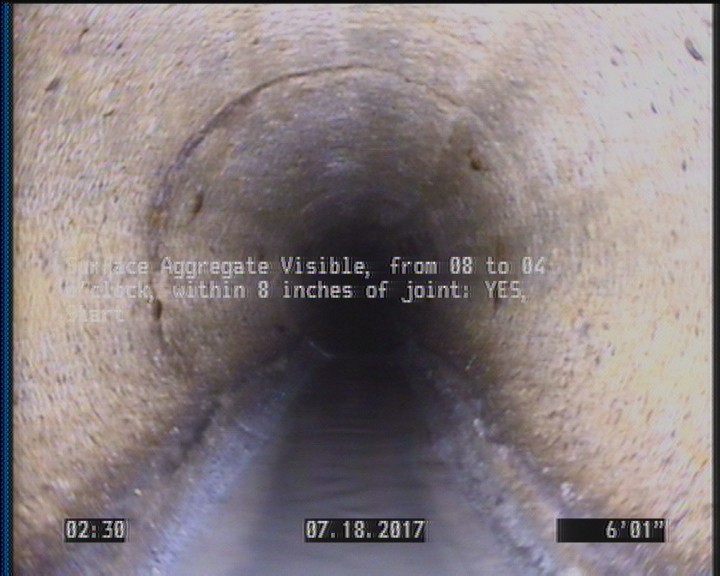 Surface Aggregate Visible, from 08 to 04 o'clock, within 8 inches of joint: YES, Start