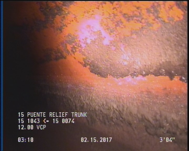 Deposits Attached Grease, 5 %of cross sectional area, from 03 to 09 o'clock, , within 8 inches of joint: YES, Start