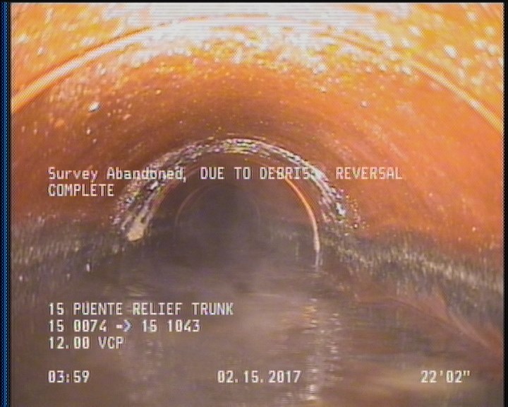 Survey Abandoned - DUE TO DEBRIS. REVERSAL COMPLETE