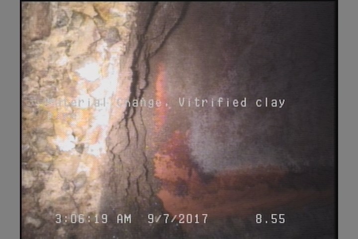 Material Change, Vitrified clay pipe