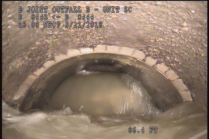 Survey Abandoned - 90% BLOCKAGE AT LINK PIPE(2:45AM)