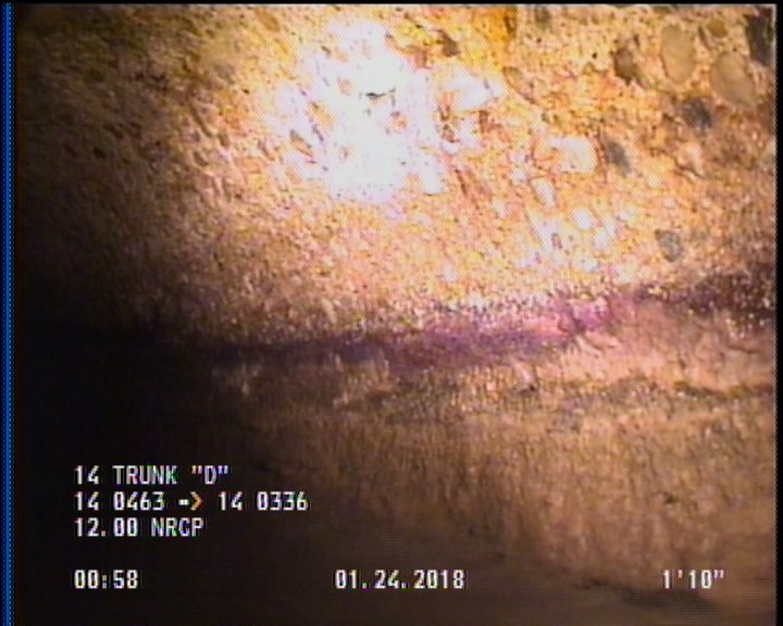 Deposits Attached Grease, 5 %of cross sectional area, from 03 to 09 o'clock, , within 8 inches of joint: YES, Start