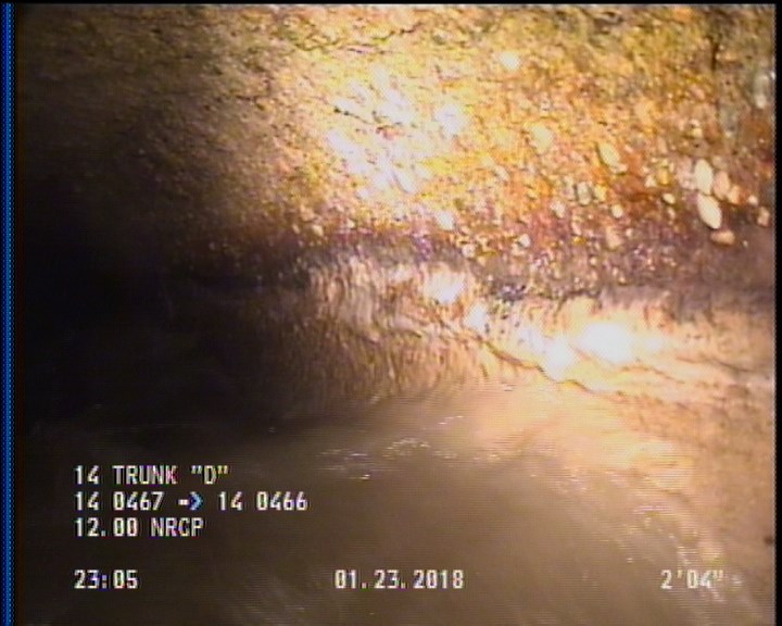 Deposits Attached Grease, 5 %of cross sectional area, from 03 to 09 o'clock, , within 8 inches of joint: YES, Start