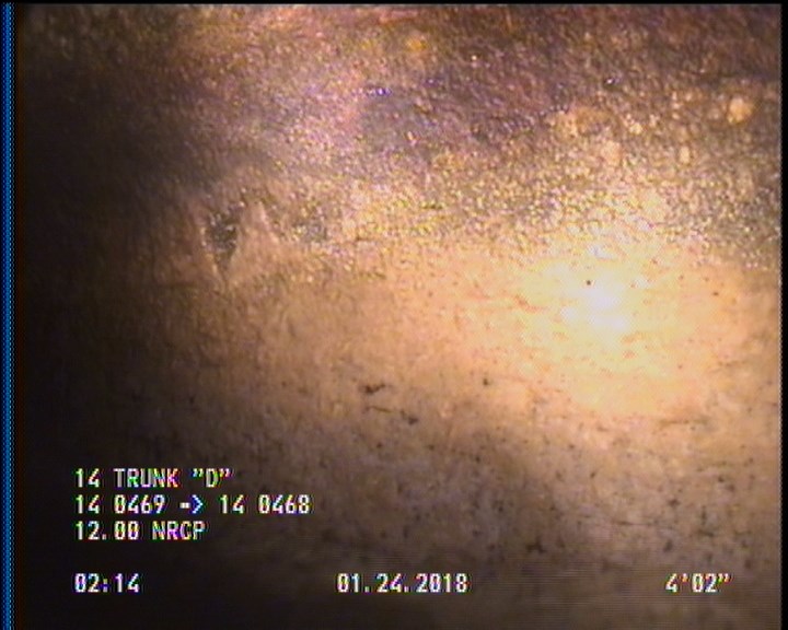 Deposits Attached Grease, 5 %of cross sectional area, from 03 to 09 o'clock, , within 8 inches of joint: YES, Start