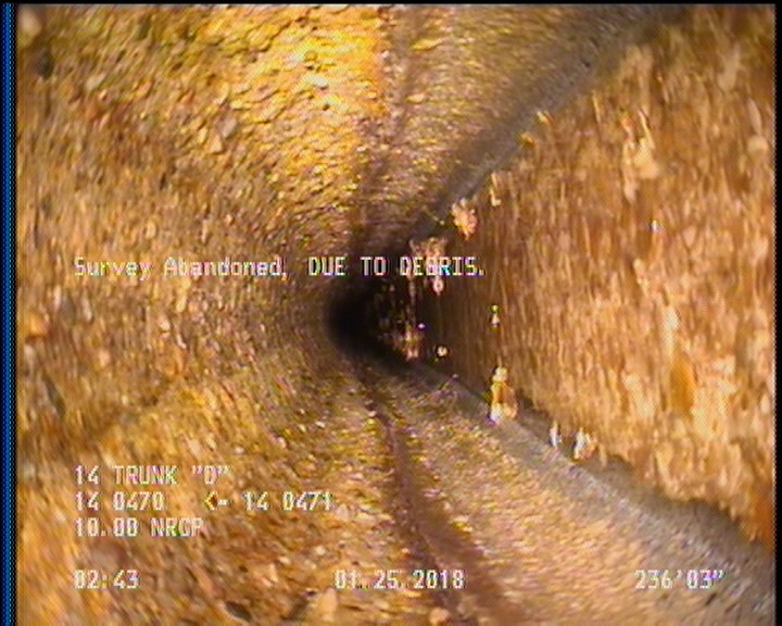 Survey Abandoned - DUE TO DEBRIS.