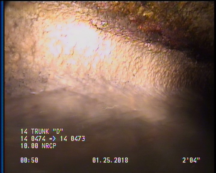 Deposits Attached Grease, 5 %of cross sectional area, from 03 to 09 o'clock, , within 8 inches of joint: YES, Start