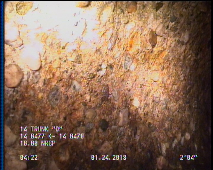 Surface Aggregate Projecting, from 08 to 04 o'clock, within 8 inches of joint: YES, Start