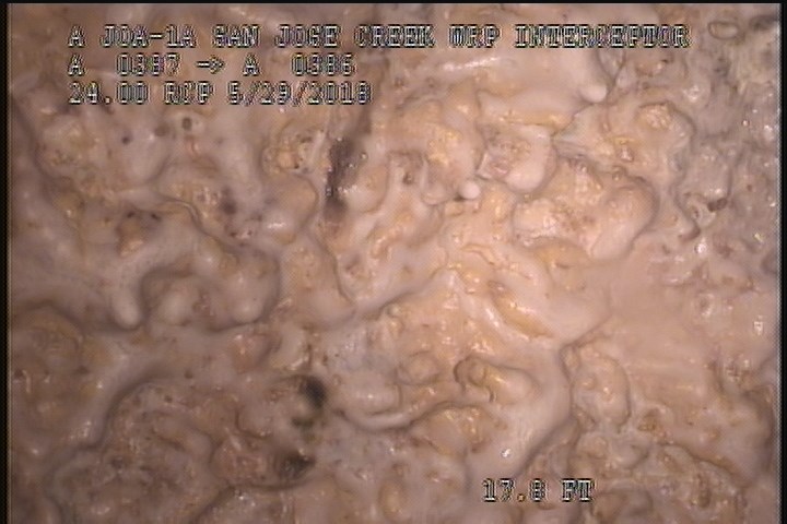 Surface Reinforcement Visible, from 11 to 01 o'clock, within 8 inches of joint: NO - POSSIBLE CIRCUM REBAR UNDER MAG COAT