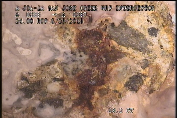 Surface Reinforcement Visible, from 11 to 01 o'clock, within 8 inches of joint: NO - CIRCUM REBAR