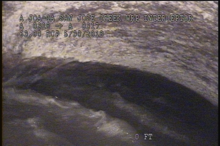 Survey Abandoned - VIEW OF THE DOWNLEG OF THE SIPHON