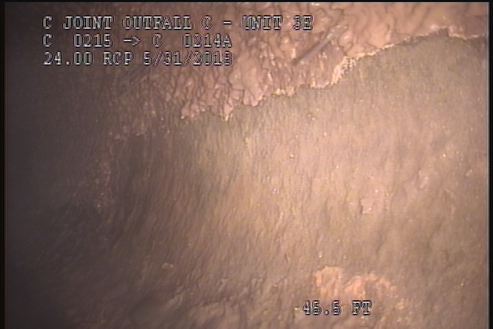 Surface Spalling, from 12 to 04 o'clock, within 8 inches of joint: NO - BLISTERING PEELING CONCRETE
