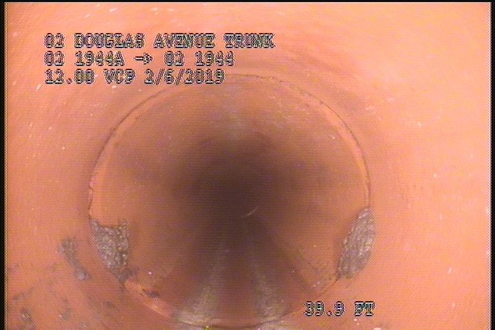 Deposits Attached Grease, 5 %of cross sectional area, from 08 to 04 o'clock, , within 8 inches of joint: YES, Start