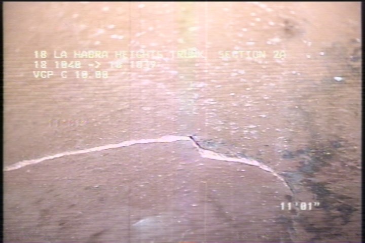 Broken, from 12 to 04 o'clock, within 8 inches of joint: YES - SLIGHT CIRCUM FRACTURE