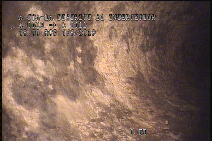 Surface Aggregate Projecting, from 08 to 04 o'clock, within 8 inches of joint: YES, Start