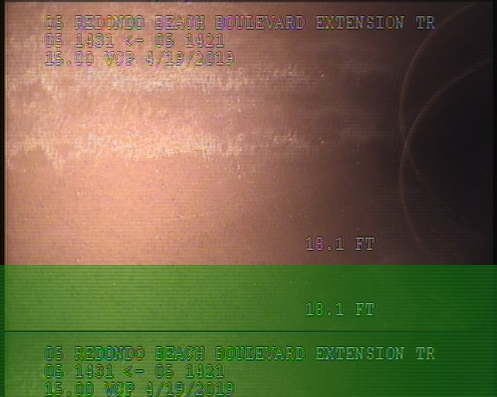 Downstream Manhole, Survey Ends - 3:05AM
