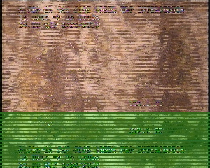 Surface Reinforcement Visible, from 11 to 01 o'clock, within 8 inches of joint: NO - POSSIBLE CIRCUM REBAR