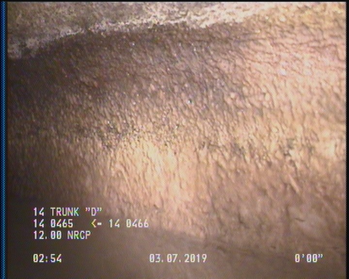 Deposits Attached Grease, 5 %of cross sectional area, from 03 to 09 o'clock, , within 8 inches of joint: YES, Start