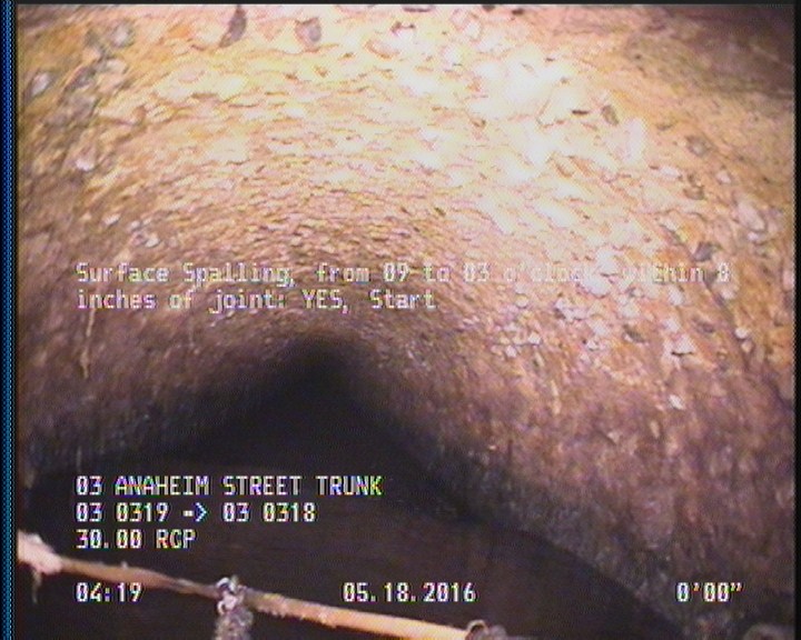 Surface Spalling, from 09 to 03 o'clock, within 8 inches of joint: YES, Start