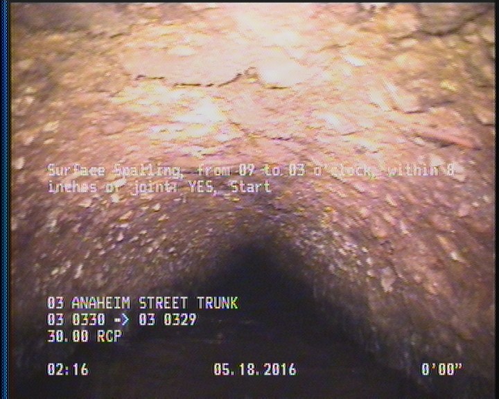 Surface Spalling, from 09 to 03 o'clock, within 8 inches of joint: YES, Start