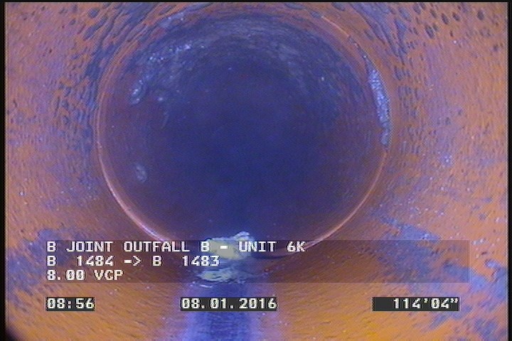 Deposits Attached Grease, 5 %of cross sectional area, from 10 to 02 o'clock, , within 8 inches of joint: YES, Start