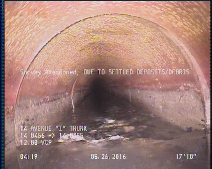 Survey Abandoned - DUE TO SETTLED DEPOSITS/DEBRIS
