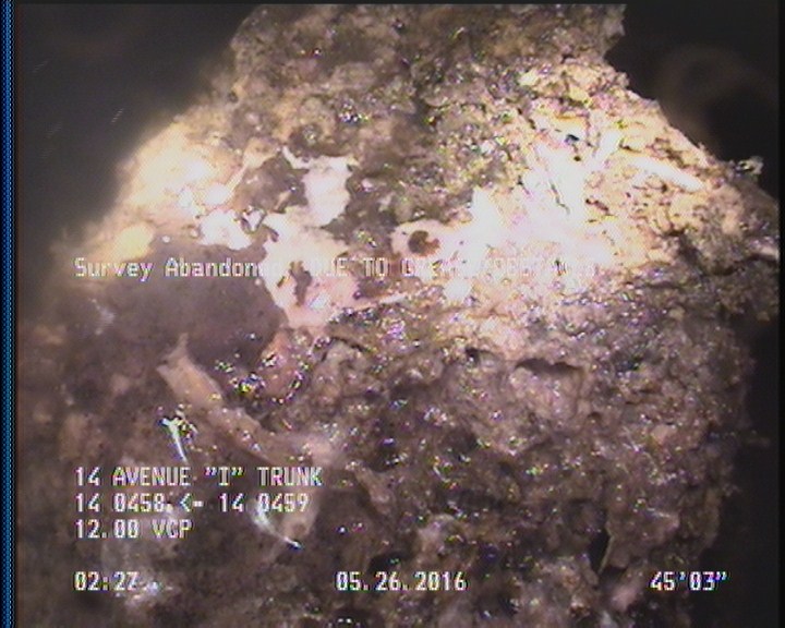 Survey Abandoned - DUE TO GREASE/OBSTACLE