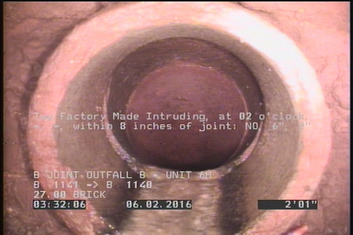Tap Factory Made Intruding, at 02 o'clock, -, -, within 8 inches of joint: NO, 6", 2"