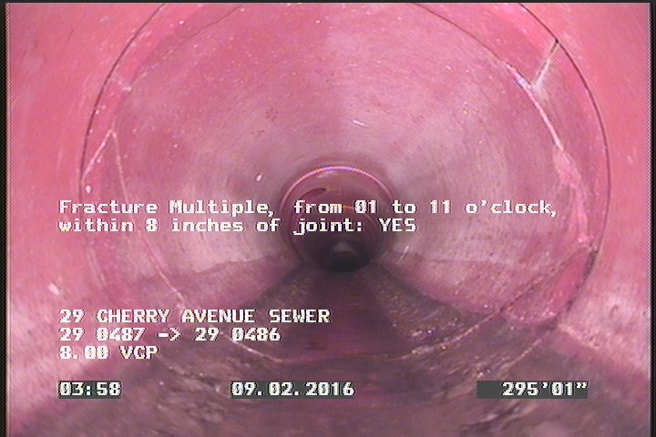 Fracture Multiple, from 01 to 11 o'clock, within 8 inches of joint: YES