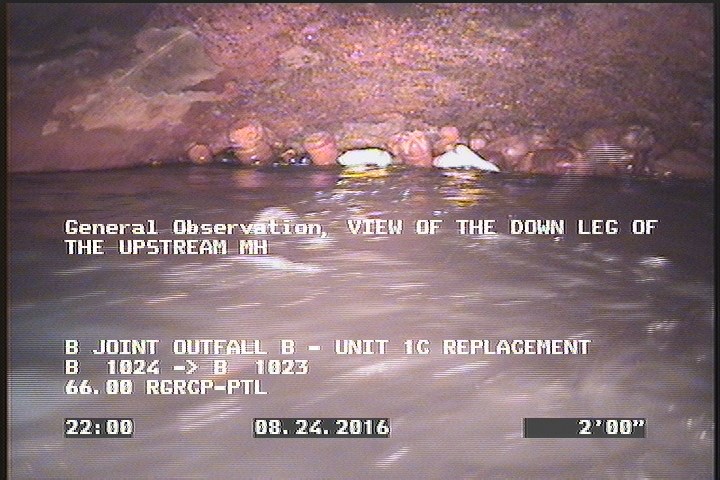 General Observation - VIEW OF THE DOWN LEG OF THE UPSTREAM MH
