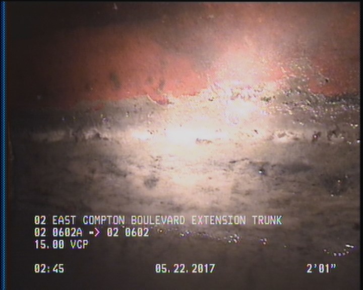 Deposits Attached Grease, 5 %of cross sectional area, from 04 to 08 o'clock, , within 8 inches of joint: YES, Start