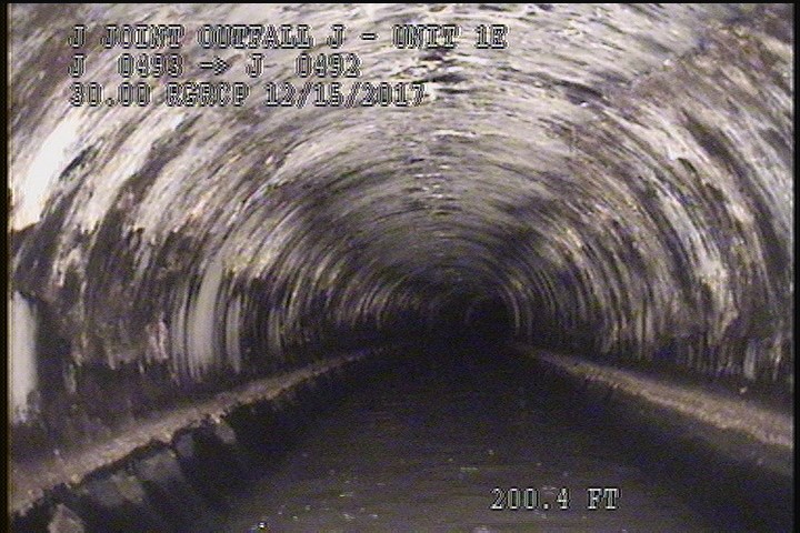 Downstream Manhole, Survey Ends(COMPLETED WITH REVERSE INSPECTION) - 5:20AM(COMPLETED WITH REVERSE INSPECTION)