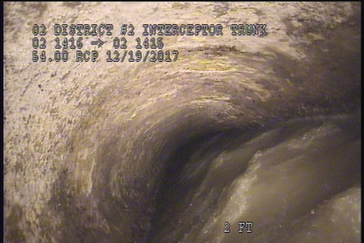 Survey Abandoned - VIEW OF THE DOWNLEG OF THE SIPHON
