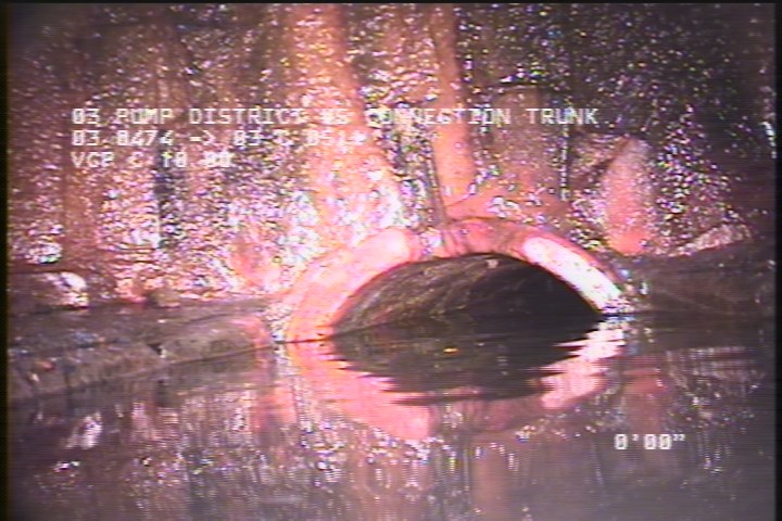 Upstream Manhole, Survey Begins - 10:58 AM