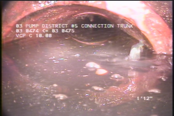 Downstream Manhole, Survey Begins - 11:29 AM