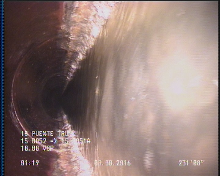 Deposits Settled Other, 10 %of cross sectional area, from 05 to 07 o'clock, , within 8 inches of joint: YES