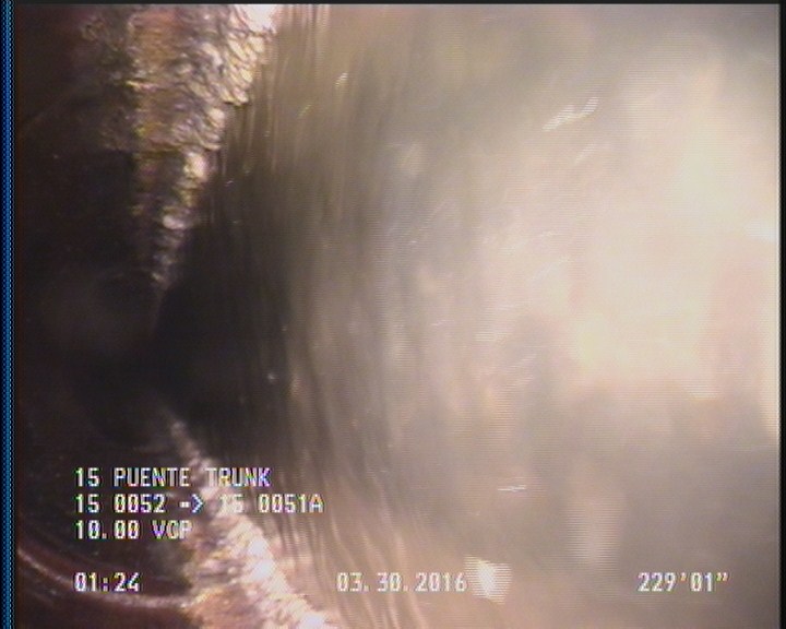 Survey Abandoned - DUE TO SETTLED DEPOSITS/DEBRIS