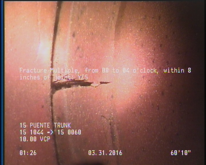 Fracture Multiple, from 08 to 04 o'clock, within 8 inches of joint: YES