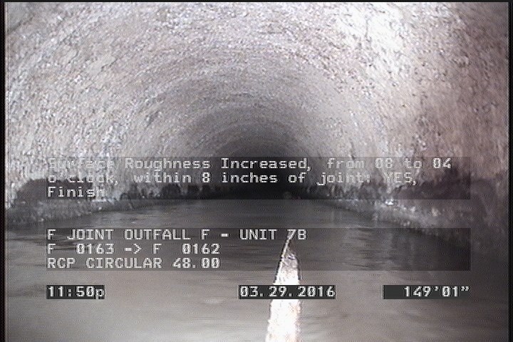 Surface Roughness Increased, from 08 to 04 o'clock, within 8 inches of joint: YES, Finish