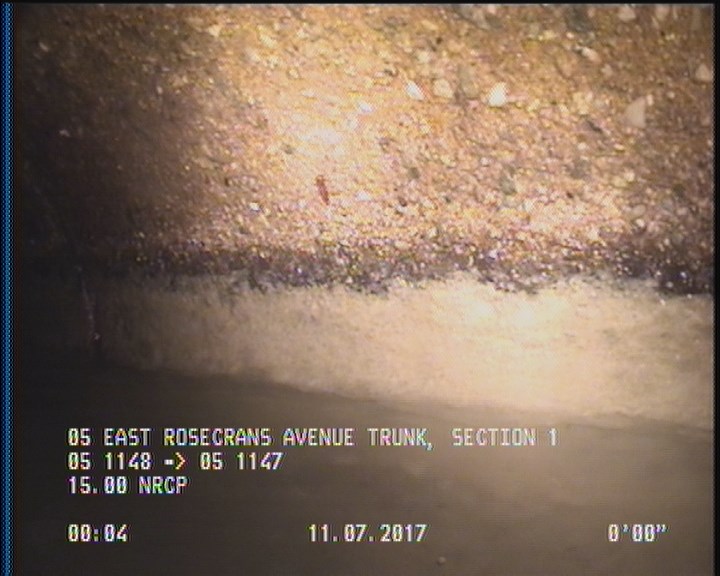 Deposits Attached Grease, 5 %of cross sectional area, from 03 to 09 o'clock, , within 8 inches of joint: YES, Start