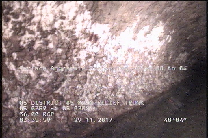 Surface Aggregate Projecting, from 08 to 04 o'clock, within 8 inches of joint: NO, Start