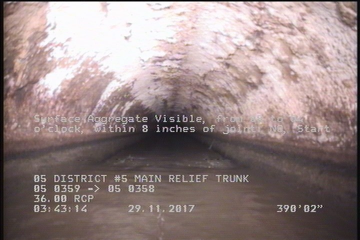 Surface Aggregate Visible, from 08 to 04 o'clock, within 8 inches of joint: NO, Start