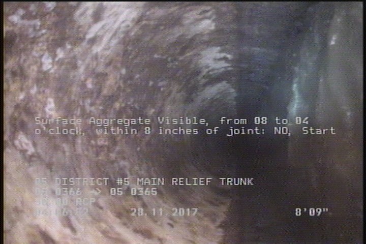 Surface Aggregate Visible, from 08 to 04 o'clock, within 8 inches of joint: NO, Start