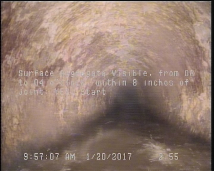 Surface Aggregate Visible, from 08 to 04 o'clock, within 8 inches of joint: YES, Start
