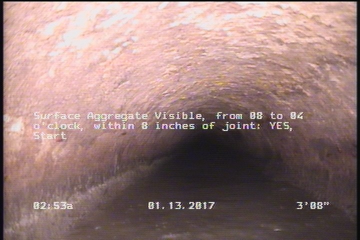Surface Aggregate Visible, from 08 to 04 o'clock, within 8 inches of joint: YES, Start