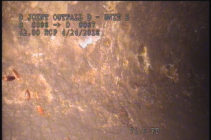 Surface Spalling, from 10 to 02 o'clock, within 8 inches of joint: YES, Start