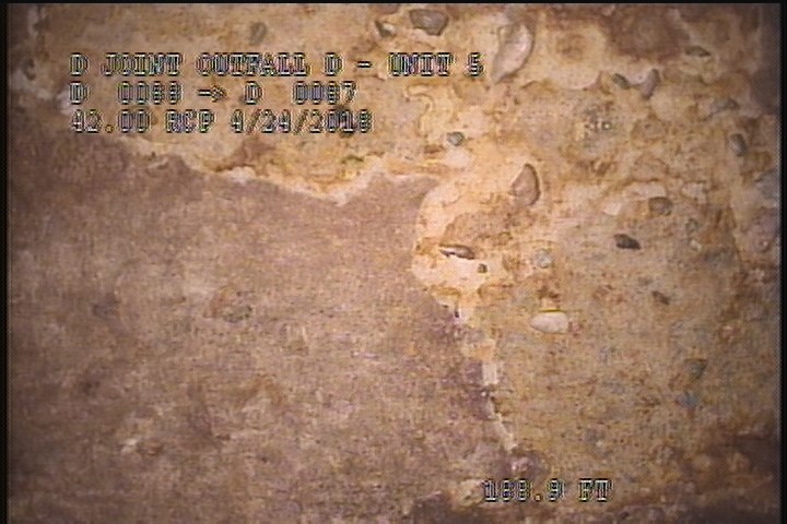 Surface Aggregate Visible, at 12 o'clock, within 8 inches of joint: NO
