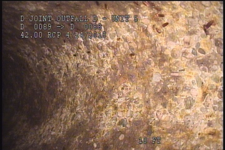 Surface Aggregate Projecting, from 10 to 02 o'clock, within 8 inches of joint: YES, Start