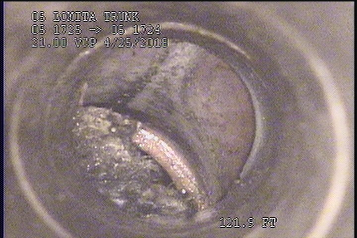 Tap Factory Made, at 12 o'clock, -, within 8 inches of joint: YES, 6" - Open-TOP OF LATRIAL-POSSIBLE ROOTS